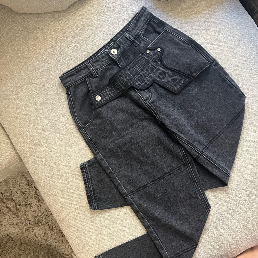 Maniere De Voir Black Pistol Jeans UK6/ US 4 - Picture 5 of 14